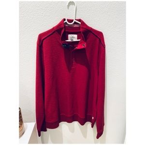 Button-Up Red Sweater